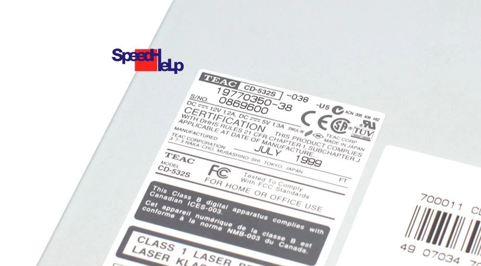 Best Teac CD-532S CD-Rom Drive Laufwerk SCSI 50-Pol 32X SCSI Super Read! - Image 2 of 3