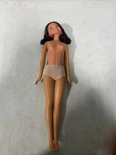Vintage 1971 Mattel Quick Curl Casey Large 19" Brunette Doll No Outfit