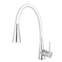 KüChenarmatur Mit Brause Flexibel SpüLtischarmatur Wasserhahn Armatur KüChe Weiß