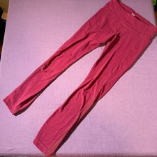 Athleta Girl Mesh Stash Your Treasures Tight Leggings in Red - Size M/8-10