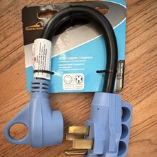 Road  Home 18in RV Dogbone Adapter Cord 50A Male to 30A Female Blue