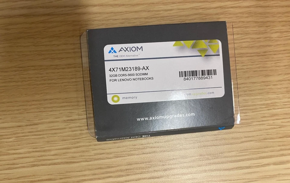 Brand New Axiom 32GB DDR5-5600 SODIMM Memory Module 4X71M23189-AX’ - Image 3 of 3