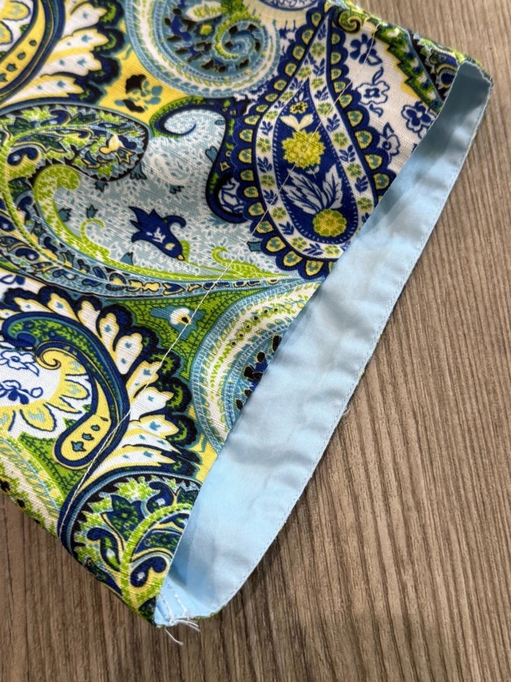 Inserch Icon Men's Bright Colorful Paisley Linen Blend Short Sleeve Shirt 2XL - Image 2 of 4