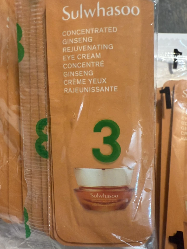 Crema de ojos rejuvenecedora de ginseng concentrado Sulwhasoo 1 ml x 36 piezas K-Beauty Foto 4 de 4