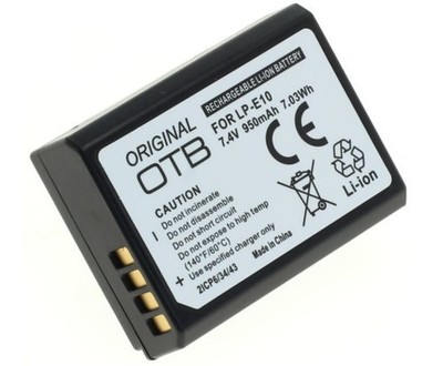 Original OTB Akku LP-E10 Canon EOS Rebel T3 / T5 / T6 EOS Rebel Kiss X50 X70 X80