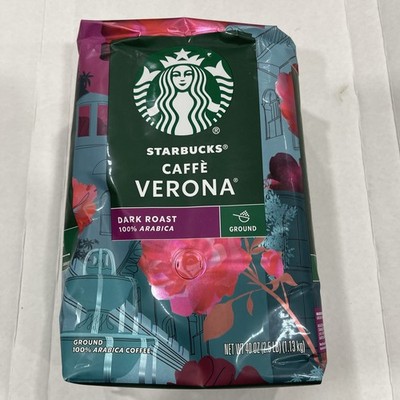 Starbucks Caffe Verona Ground Coffee, Dark Roast 40 oz/2.5LB (100% Arabica)