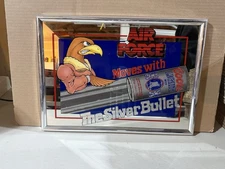 Army Navy Air force Mascot Moves With Coors Light Silver Bullet Bar Mirrors Set3