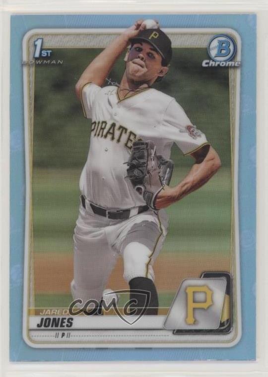 2020 Bowman Draft Chrome Sky Blue Refractor Jared Jones #BD-70 1kk