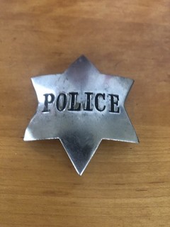 Vintage police badge