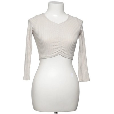 Lindex Kids, Crop Top, Größe: 128, Beige, Elasthan/Polyester/Viskose #QQE