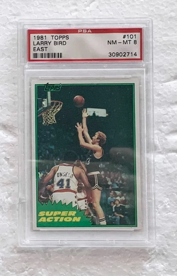 Topps Larry Bird 8 Graded Basketball Sports Trading Cards