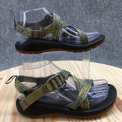 Chaco Sandals Youth 4 Z/1 Ecotread Adjustable Slingback J180255 Black Multicolor