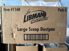 Libman Commercial Large Scoop Dust Pan W/ Handle, 16"W 2pk