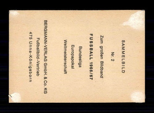 TSV 1860 München Deutscher Meister Bergmann Sammelbild 1966-67 Nr. 2 + A 156459 - 第 2/2 張圖片