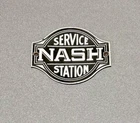 VINTAGE NASH SALES SERVICE STATION DEALERSHIP PORCELAIN SIGN CAR GAS OIL TRUCK