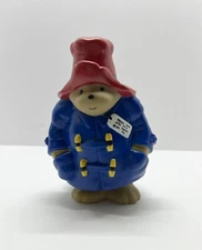 Paddington Bear Vinyl Plastic MONEY Bank no Stopper penny piggy  vtg 1995