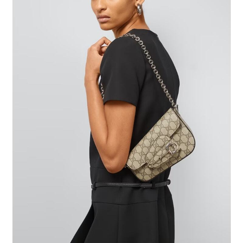 ハンドバッグ GUCCI GUCCI HORSEBIT 1955 MINI HANDBAG IN GG SUPREME CANVAS c21644gu-