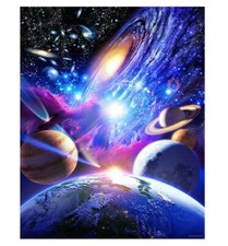 Paint By Numbers Kit Space Planet Universe 40CMx50CM Canvas