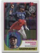 2018 Topps Series 2 ROBINSON CANO 1983 Silver Pack Chrome - MARINERS - #72
