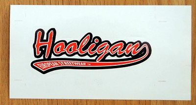 Aufkleber Hooligan European Streetwear 10 cm breit