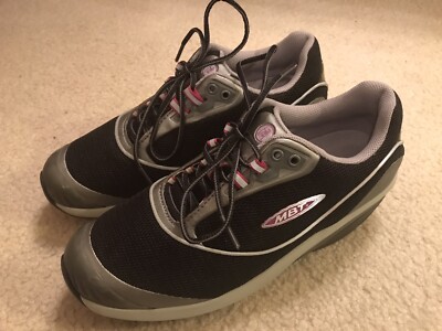 without box Womens MBT BlackSilverGrey Walking Shoes US 75  display picture 3