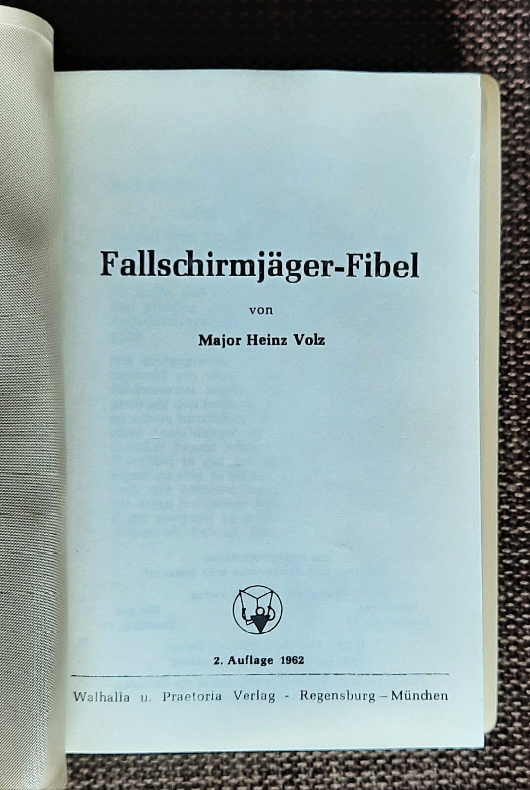 Bild 41 - Fallschirmjäger-Fibel - Major Heinz Volz - 2. Aufl. 1962 - frühe Bundeswehr