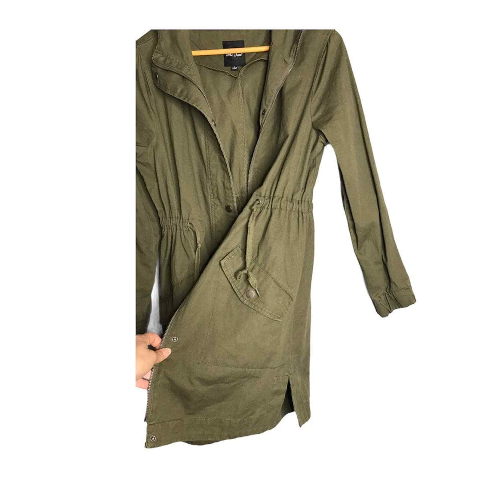 Me Jane | Green Drawstring Waist Utility Jacket - image 5