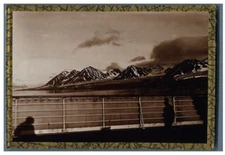 Norway, King's Bay, The Black Mountains Vintage silver print Silver print