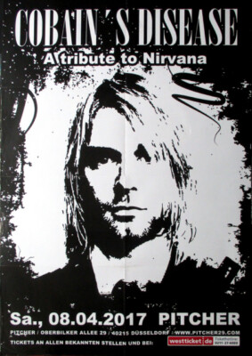 COBAIN'S DISEASE - 2017 - Tribute to Nirvana - In Concert - Poster - Düsseldorf