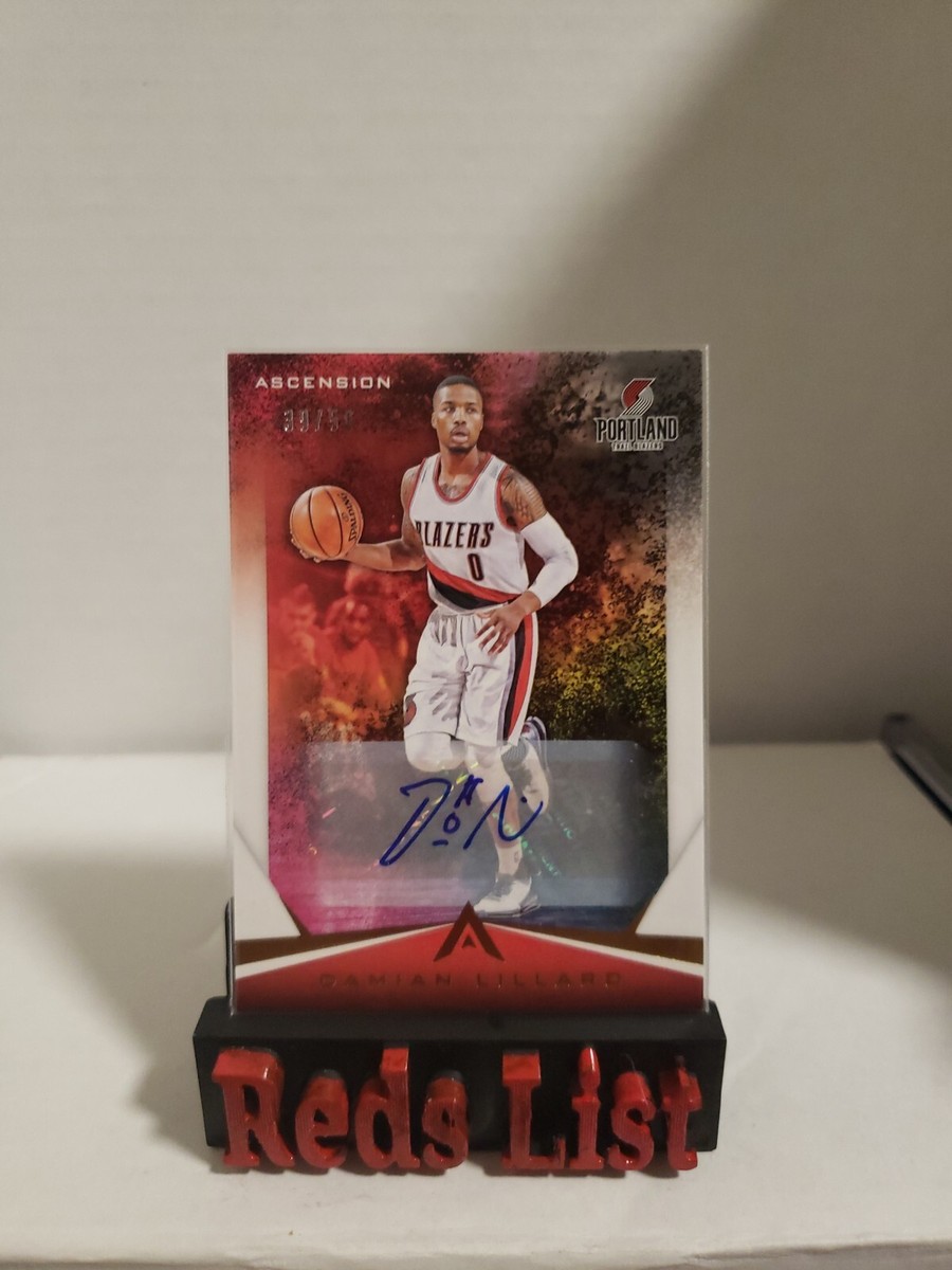 2017-18 Panini Ascension Auto 24 Damian Lillard /50 Milwaukee