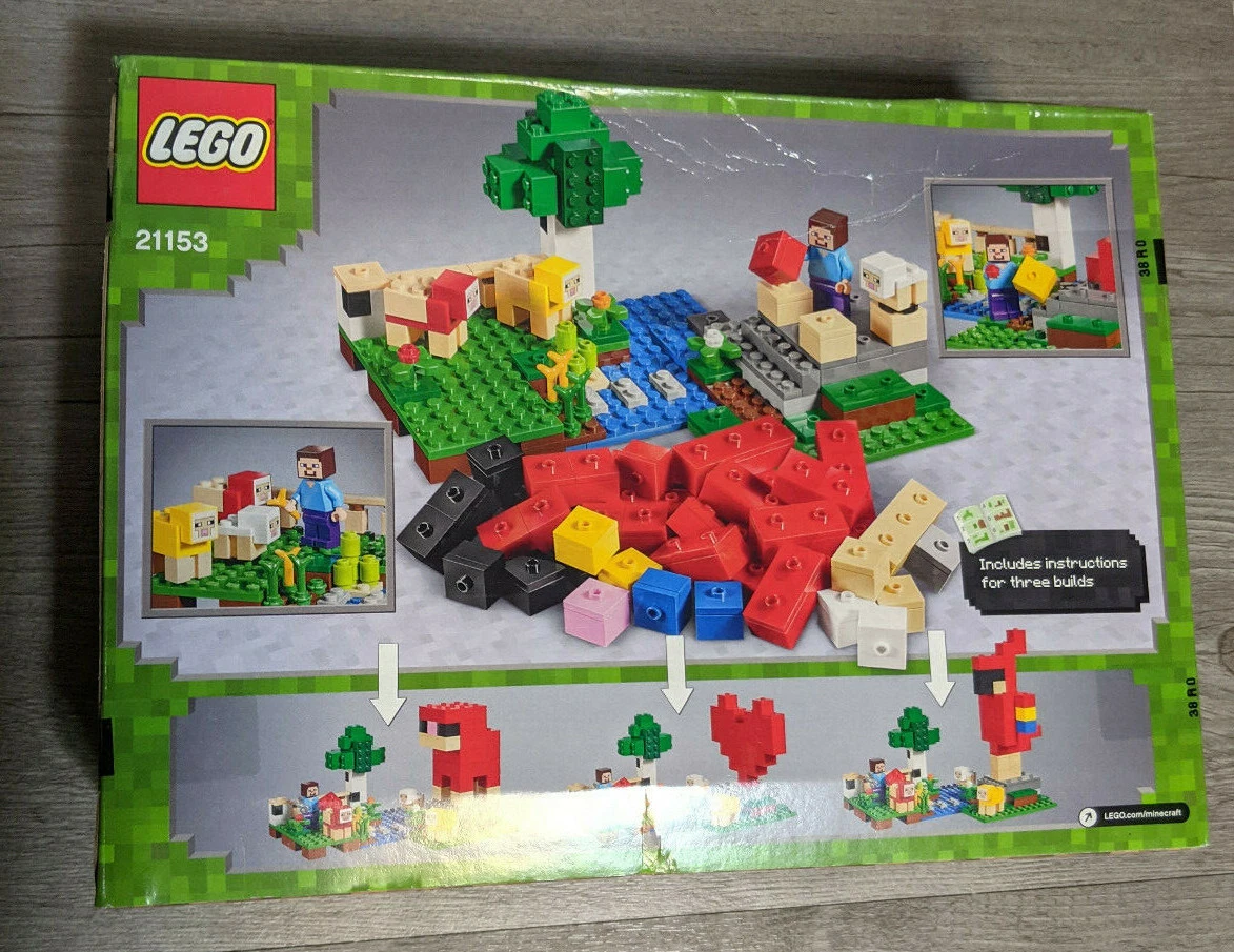LEGO 21153 21155 21162 Minecraft The Creeper Mine Wool Farm Taiga Adventure Lot
