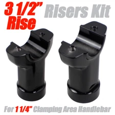 CNC 1 1/4" Handlebar 3.5" Risers Kit For Harley Breakout FXSB FXBR FXBRS Black