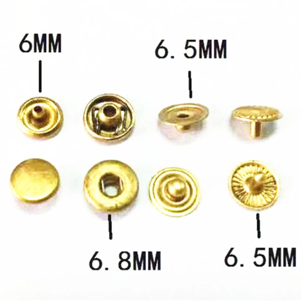 24 Pairs Mini Snap Button Metal Buckle 6mm Invisible Doll Clothing Buttons Craft - Image 2 of 4