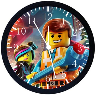 Lego Movie Wall Clock 12'' Large Personalized option with adding names E328