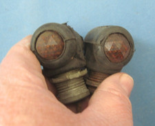 Early Fender Lamps Nos Do Ray 1106 Jewel Amber Red Lens Vintage Auto Truck Light