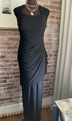 chinese dress ladies Evan Picone Women's Sleeveless Midi Dress with Rouched Belt