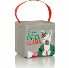 Thirty One Little carry-all Caddy utility mini tote bag 31 gift in Holiday Llama