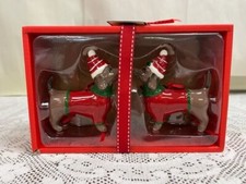 Blue Sky Clayworks - Dachshund Sweaters Holiday Christmas Tree Ornaments NIB
