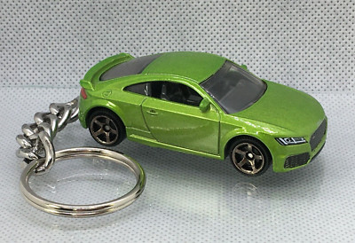AUDI  TT  RS  ~  (green) ~  CUSTOM MADE DIE-CAST KEY CHAIN - KEY RING