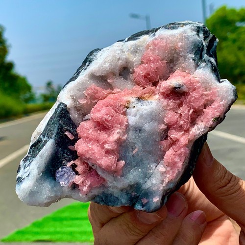 1.4LB Natural rhodochrosite crystal mineral specimen healing - museum Grade - 第 15/24 張圖片