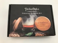 TAIKO OAKS Cocktail Smoker Kit - w/Torch and 4 Flavored Smoker Chips - FREE SHIP