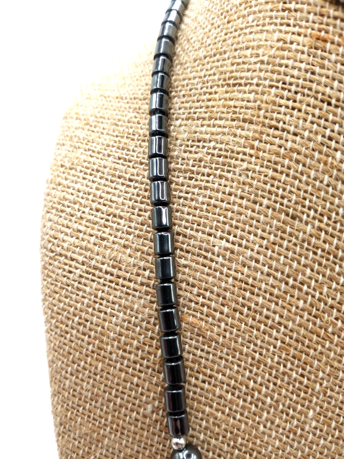 Beautiful Hematite Small Statement Necklace with … - image 3