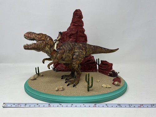 Dino Rider, Original Sculpture, Diorama, Dinosaur Cowboy, T-Rex, Handmade OOAK - Picture 8 of 11