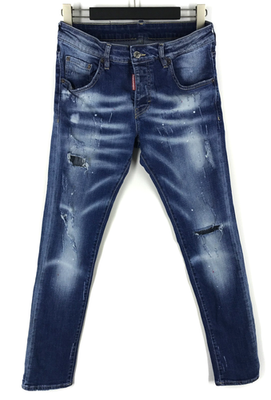 Men's Dsquared2 Skinny Dan Jean Blue Navy Denim Indigo Jeans Pants