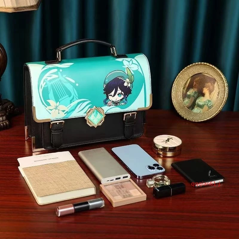 Genshin Impact Xiao Zhongli Kazuha Venti Spot Student Backpack Anime Bag Handbag - Image 4 of 4