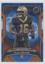 2024 Topps Resurgence Rookies Blue & Orange Spark Refractor Bub Means #167 0jm6