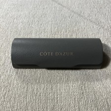 Cote D'Azur Gray Eyeglasses/Sunglasses Hard Case Gray Round Clamshell