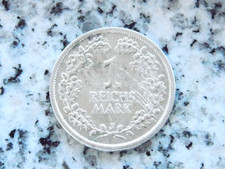 1 Reichsmark 1925 J Silver Weimar Republic Coin German Reich Rare Excellent