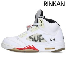 Supreme x Air Jordan 5 Retro White for Sale | Authenticity Supreme x Air Jordan 5 Retro White for Sale | Authenticity
