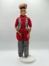 Hand-sewn 3 Piece Plaid Outfit For curvy Barbie Doll